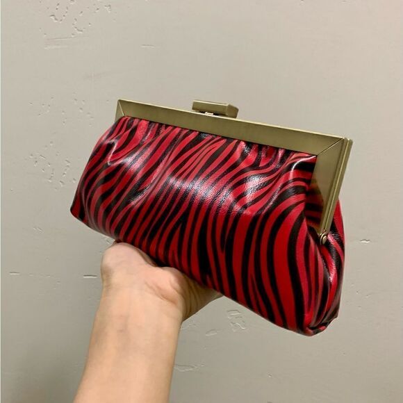 Handmade Genuine Leather Push-lock Clutch/Crossbody/Evening Bag - Picture 8 of 12